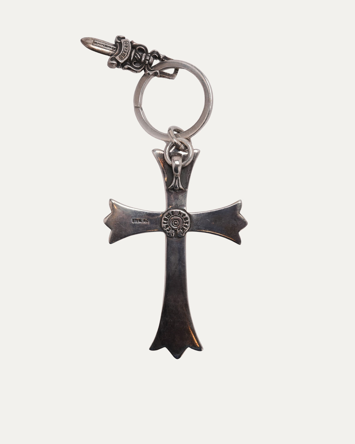Large Cross and Dagger Keychain