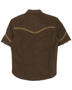 Raw Hem Western Shirt