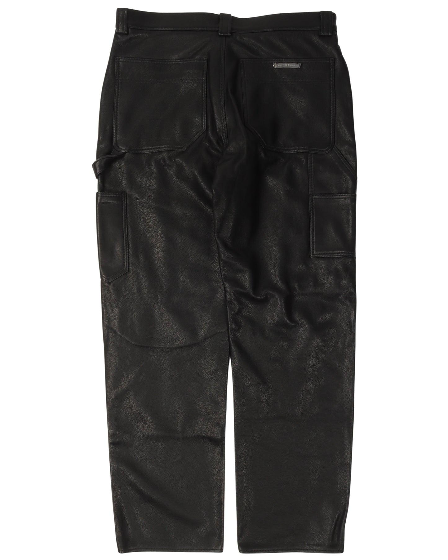 Leather Fleur Knee Pants