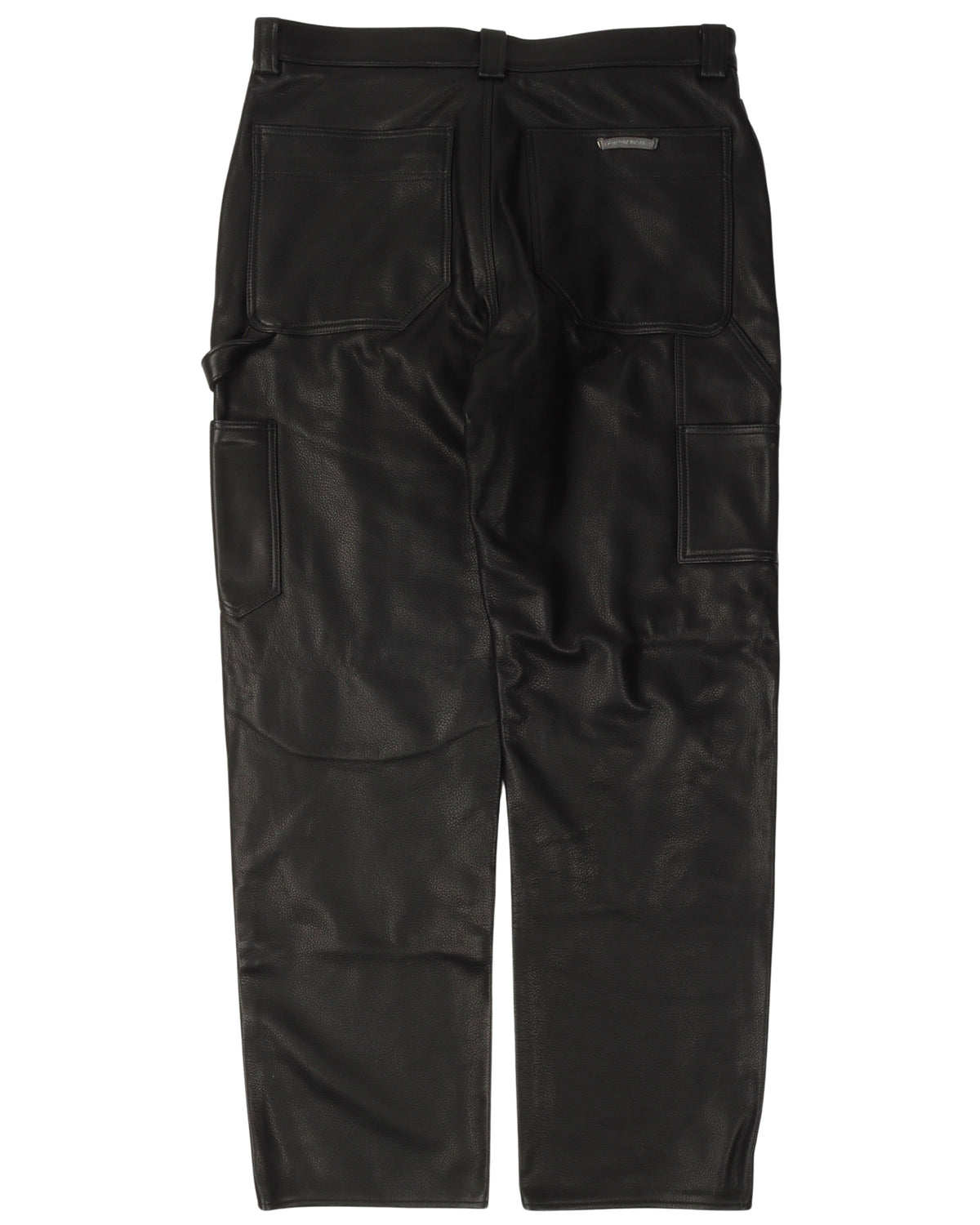 Leather Fleur Knee Pants
