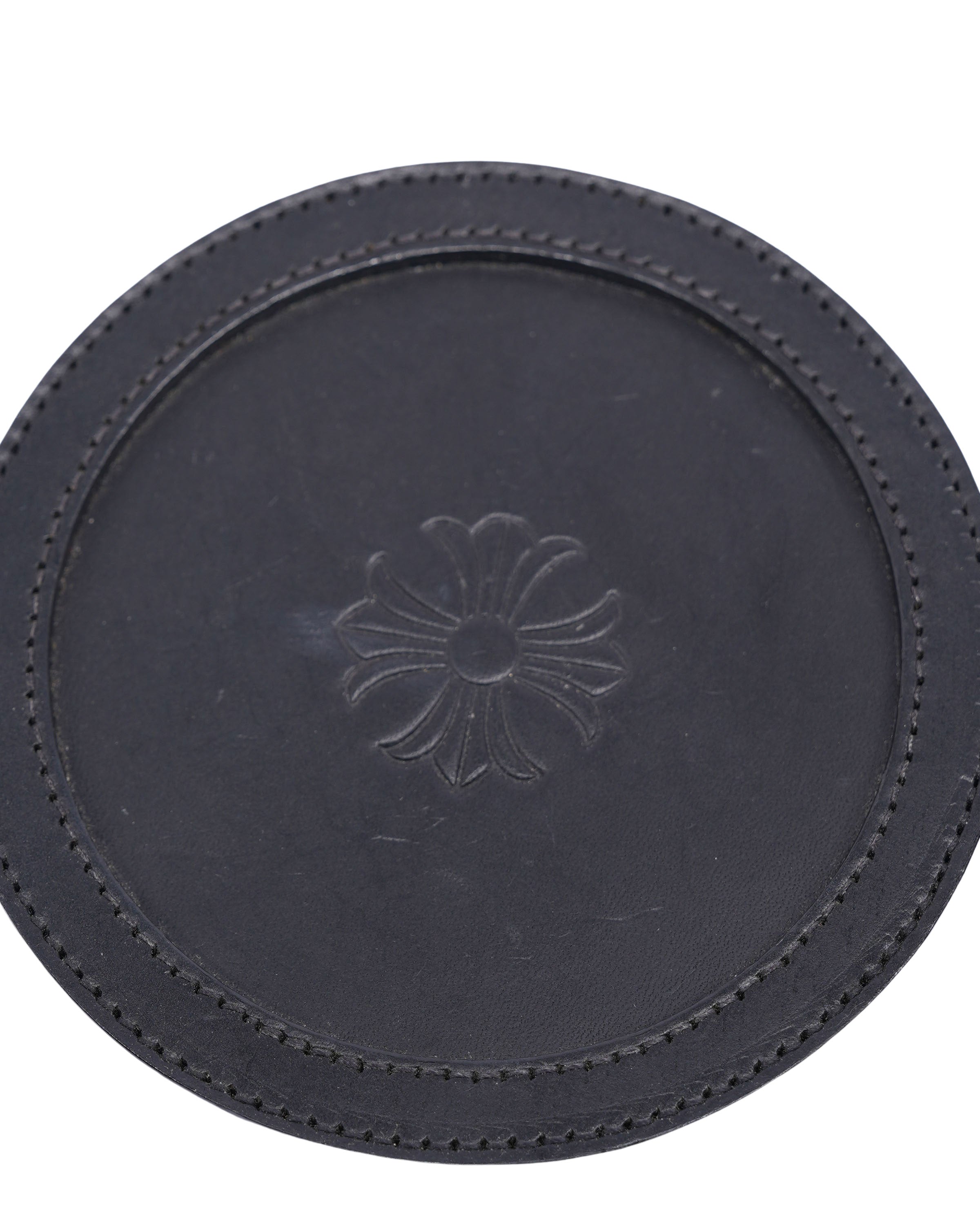 Leather Plus Cross Coaster Set