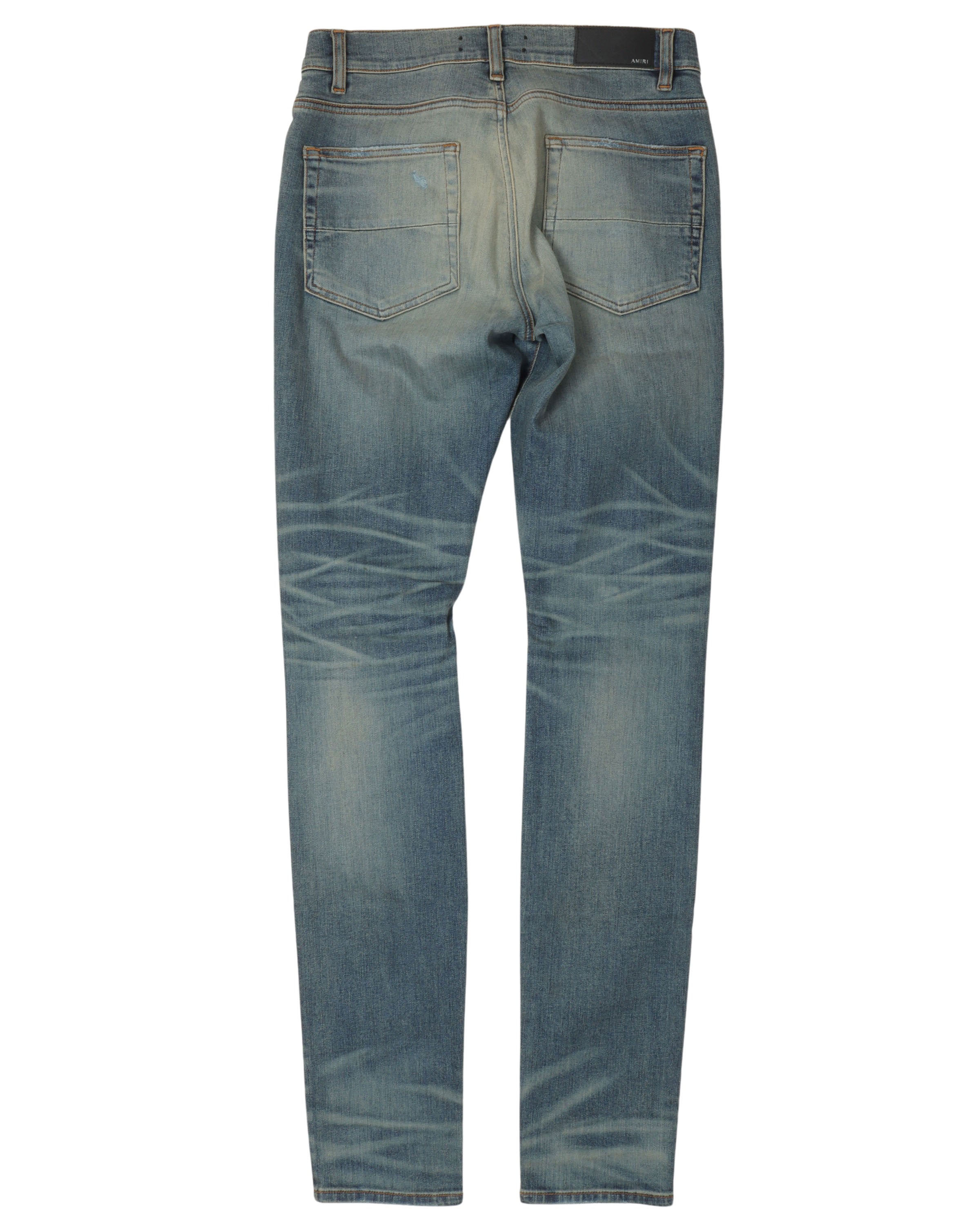 Knee Rip Sand Fade Jeans