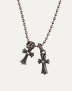 Double Baby Fat Pendant w/ Ball Chain