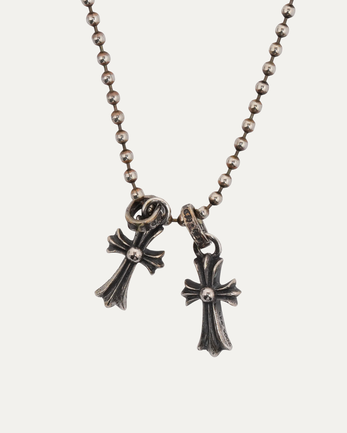 Double Baby Fat Pendant w/ Ball Chain