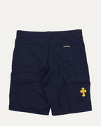Nylon and Leather Double Knee Shorts