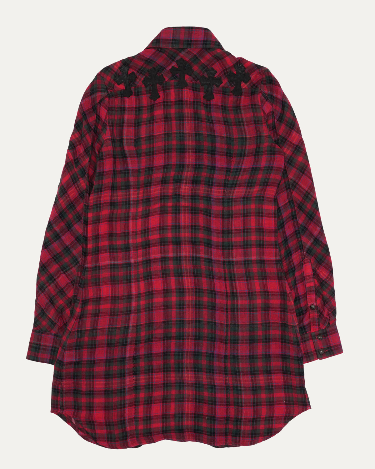 Cross Patch Flannel Dress