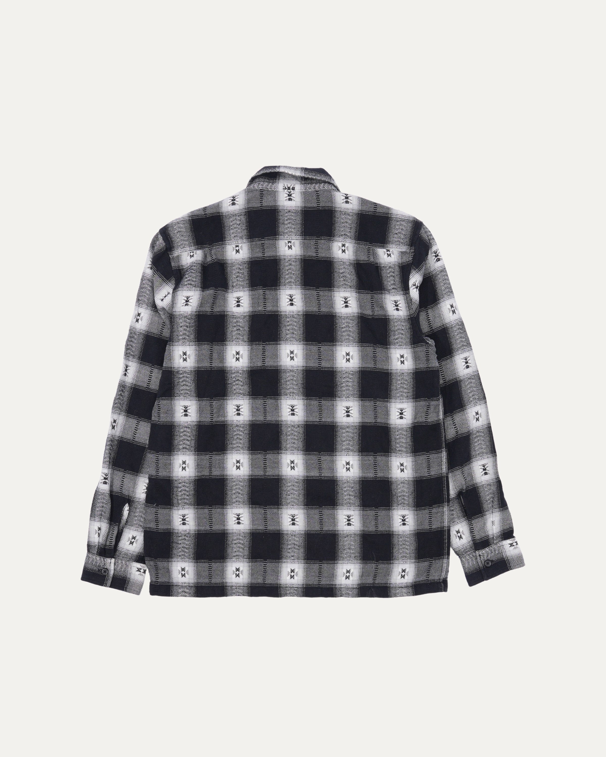 Plaid Flannel Zip Up Shirt