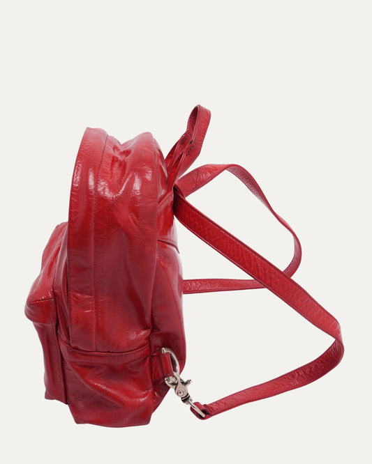 Matty Boy Chomper Patch Patent Leather Backpack