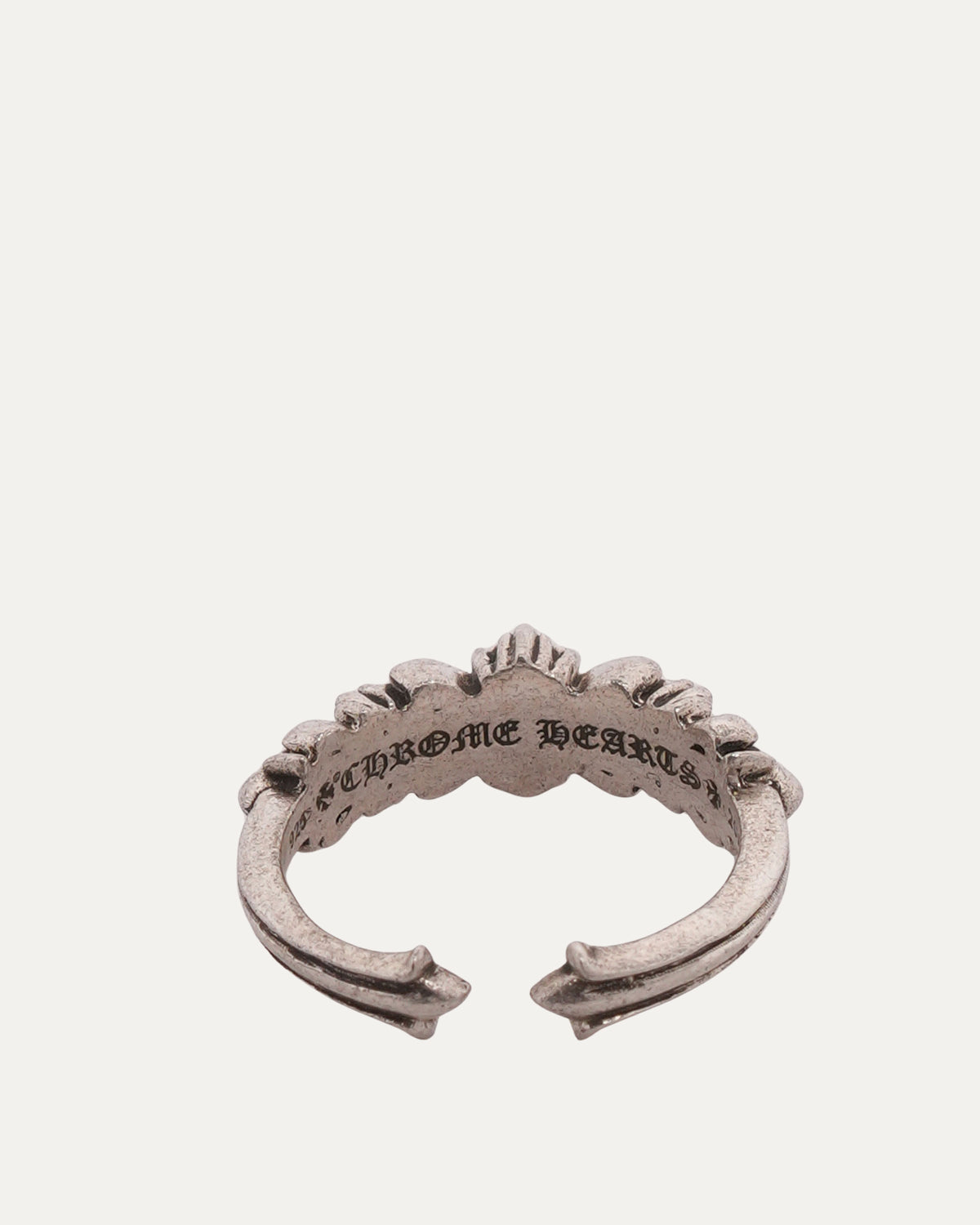 Mini Double Floral Cross Ring