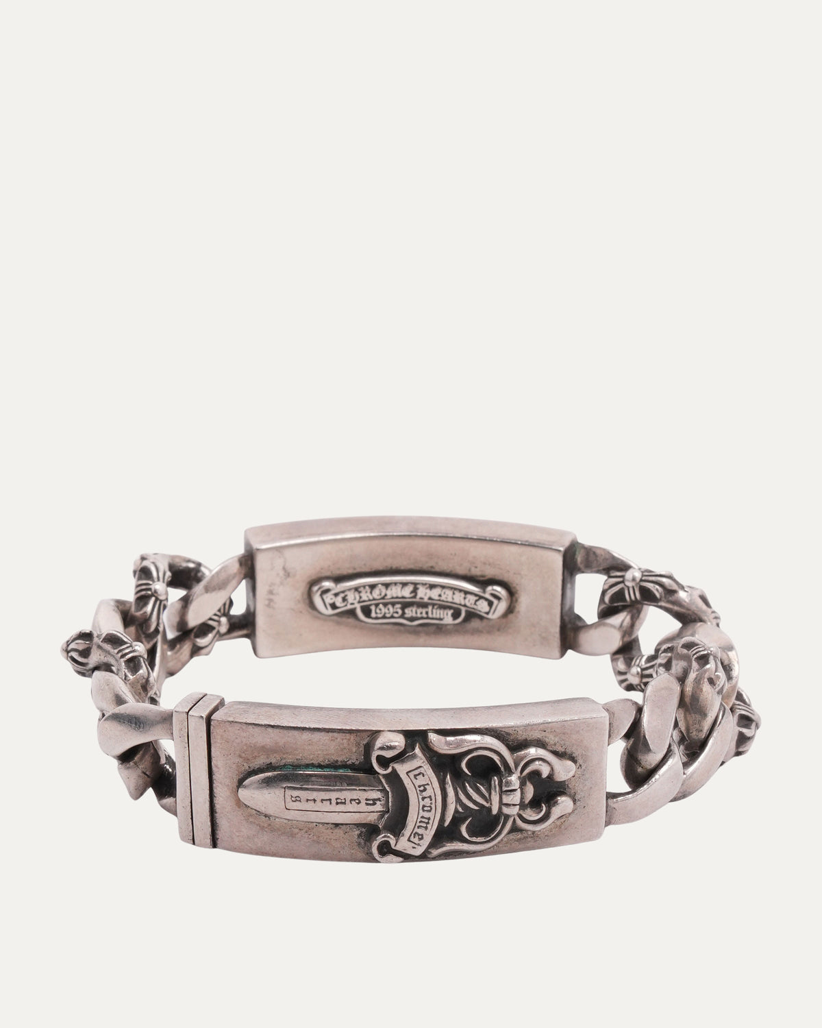 Heart Dagger Double ID Bracelet