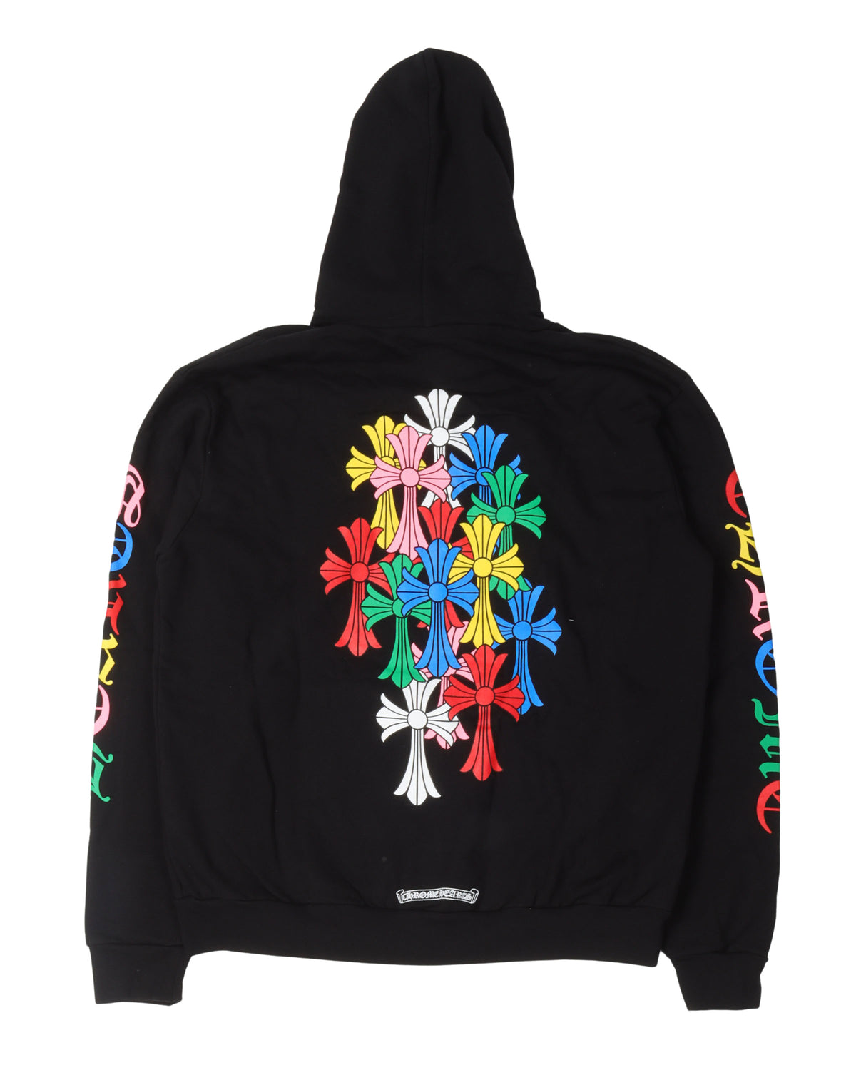 Multicolor Cross Logo Zip-Up Hoodie