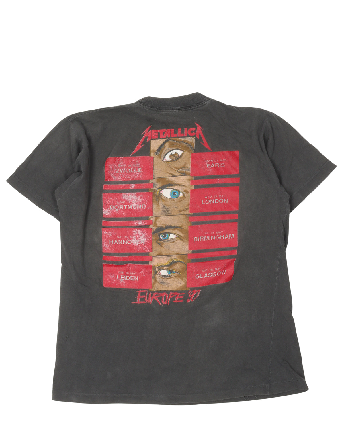 Metallica Europe Tour 90' T-Shirt