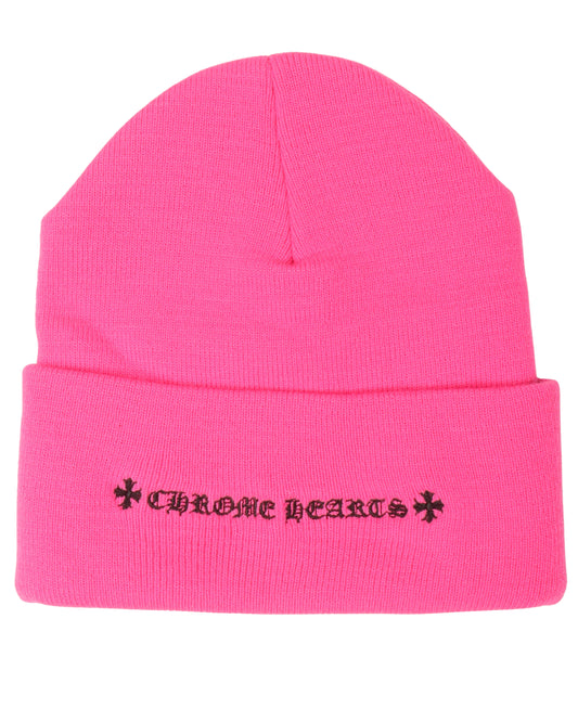 Embroidered Cemetery Cross Beanie