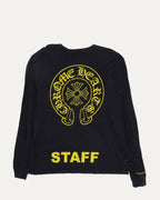 Horseshoe Logo Staff Long Sleeve Pocket T-Shirt