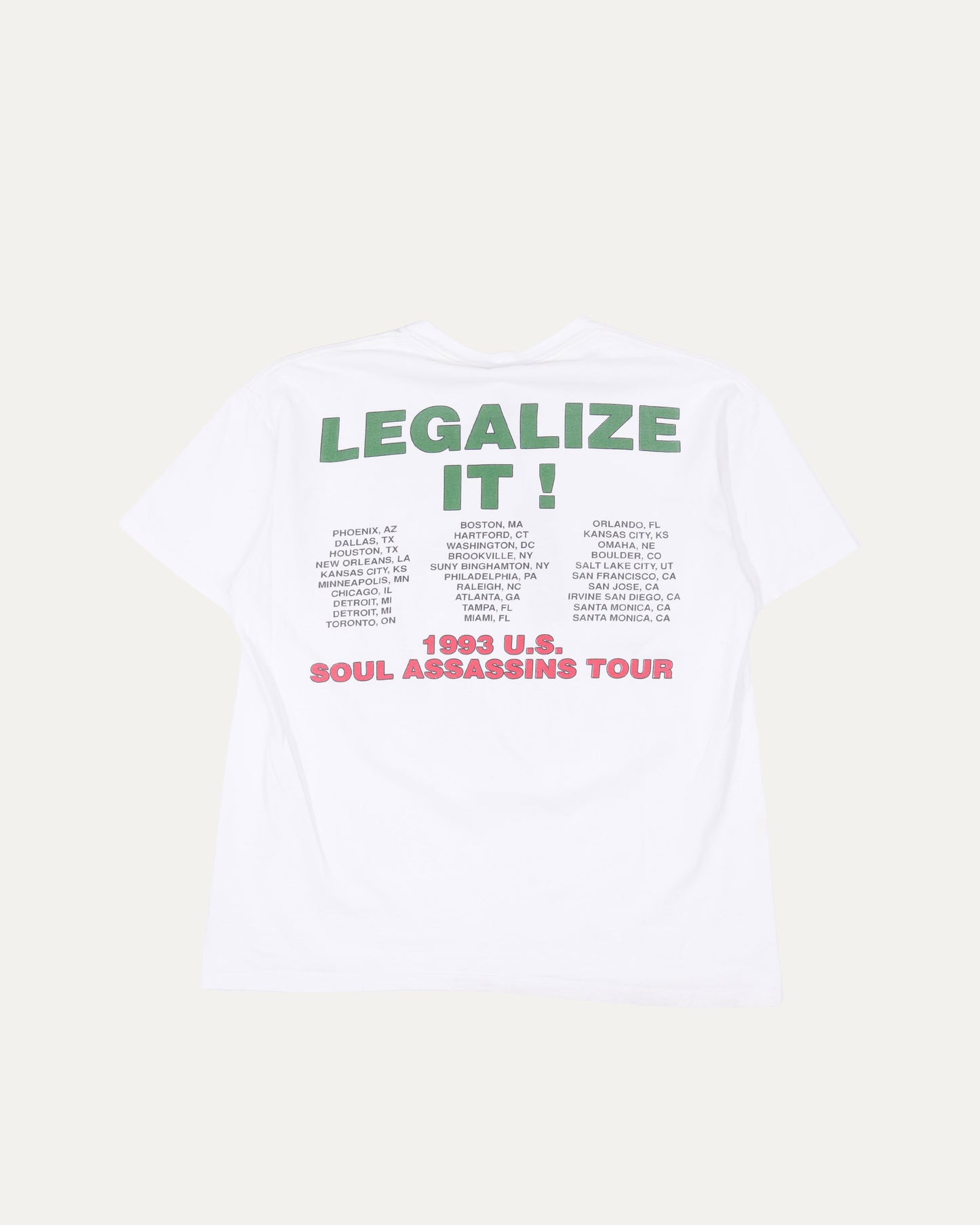 Cypress Hill Soul Assassins Tour 1993 T-Shirt