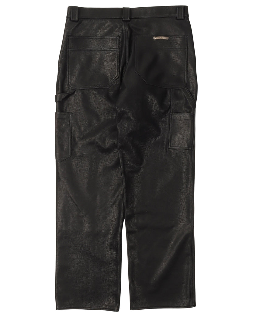Leather Double Knee Carpenter Pants
