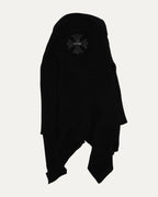 Plus Cross Patch Cashmere Cardigan Sweater