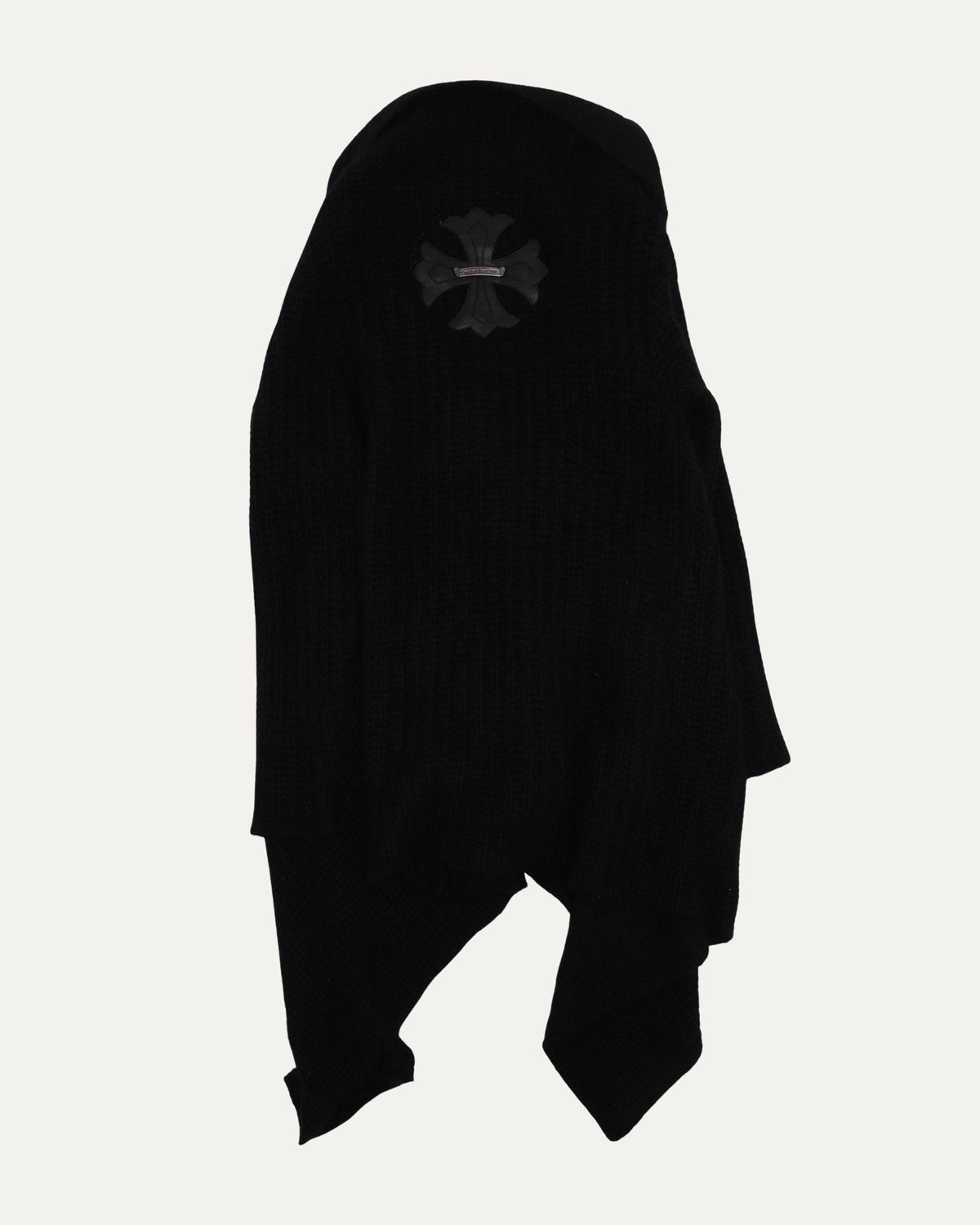 Plus Cross Patch Cashmere Cardigan Sweater