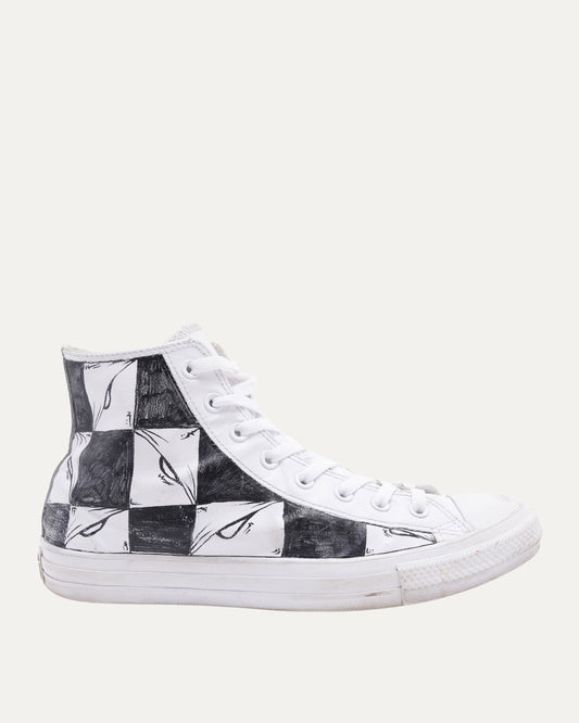 Sex Machine 99 Eyes Leather Converse Chuck Taylor Sneakers