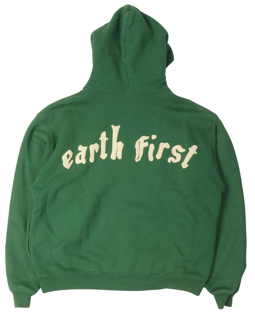 "Earth First" Zip-Up Hoodie