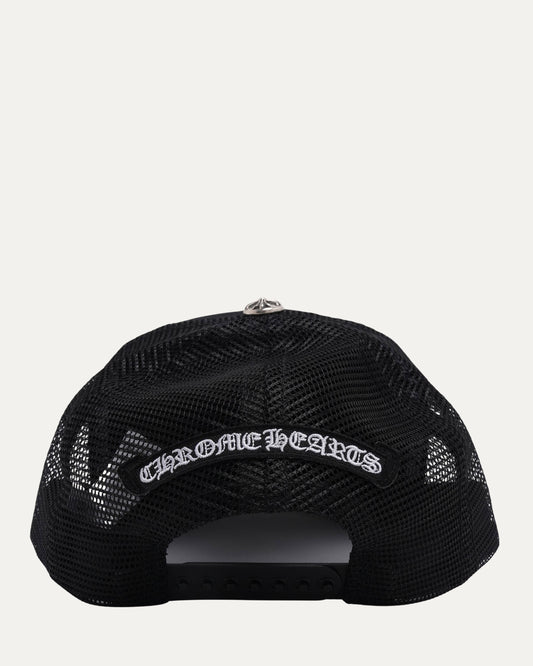 Camouflage Cemetery Cross Patch Trucker Hat