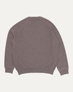 Brown Embroidered Logo Knit