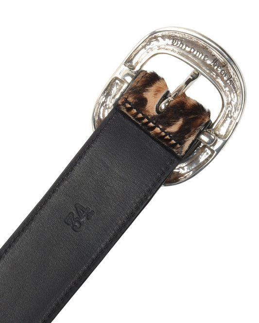 Pony Hair Leopard Gunslinger Belt
