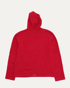 Triple Cross Patch Cashmere Blend Hooded Sweater