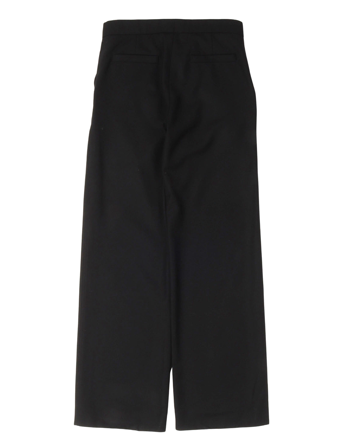 Wool-Blend Wide-Leg Dress Pants