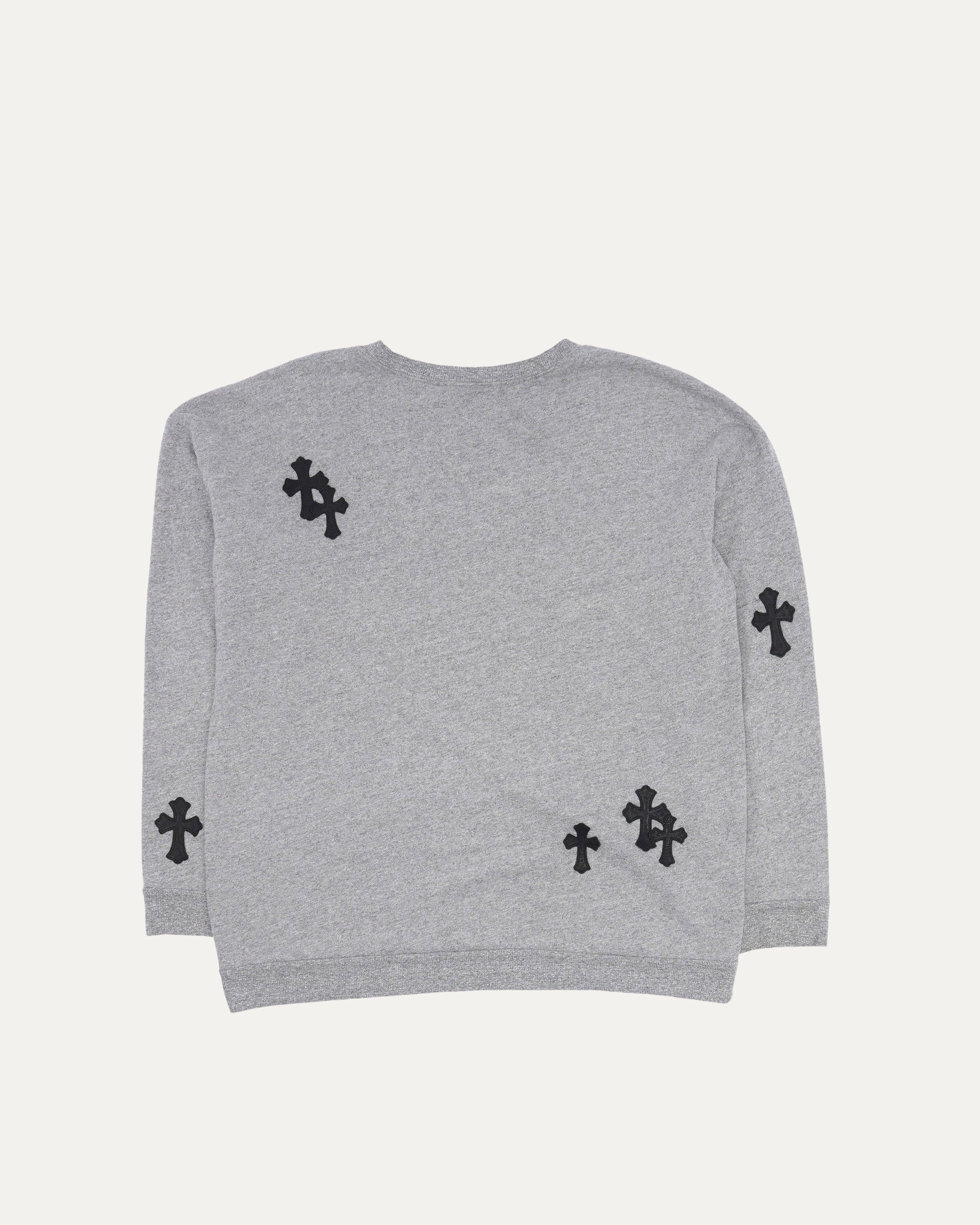 Cross Patch Crew Neck Sweatshirt