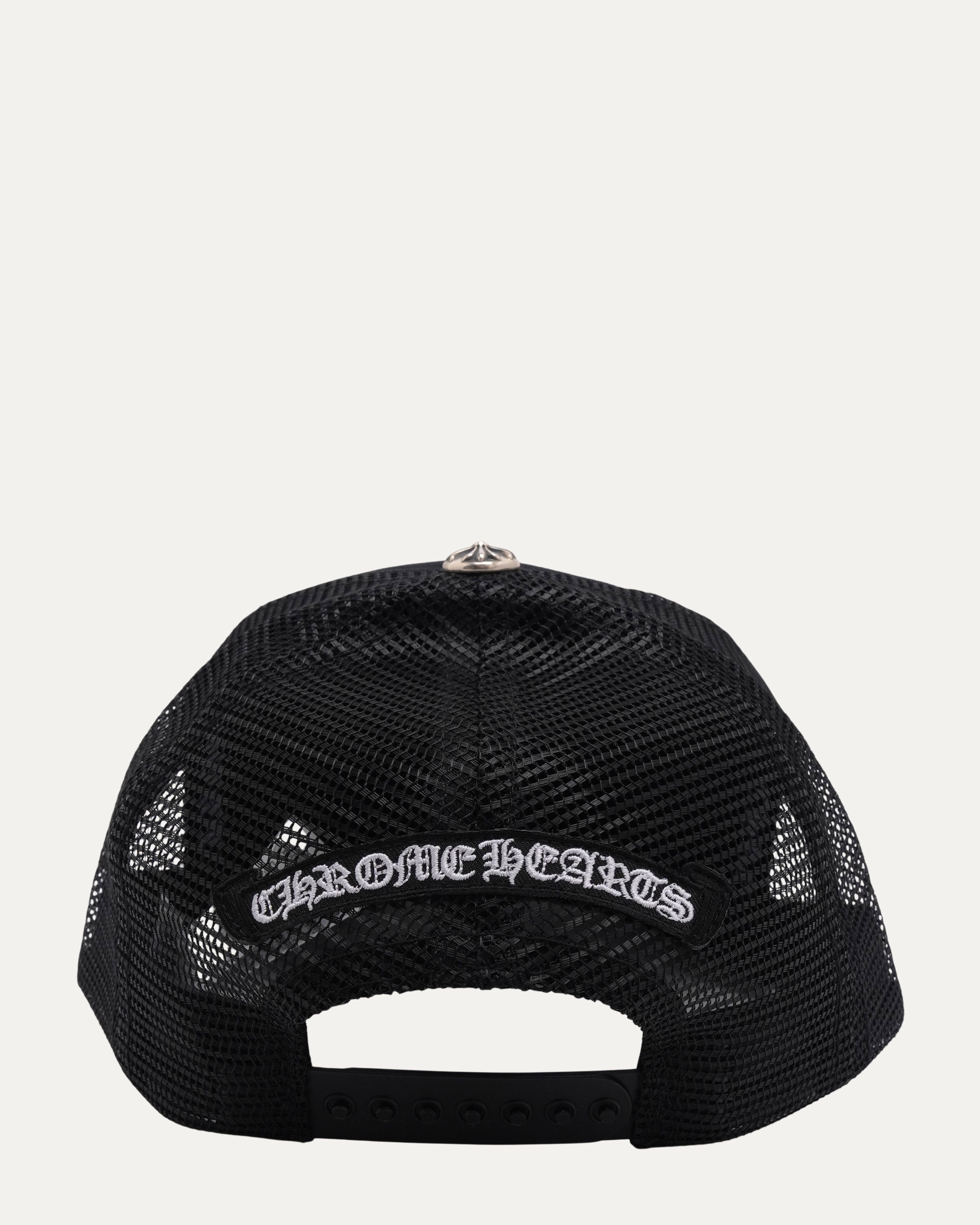 Chrome Hearts Pony Hair Cemetery Cross Patch Trucker Hat – JR Inc.