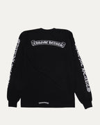 Scroll Logo Spellout Long Sleeve Pocket T-Shirt