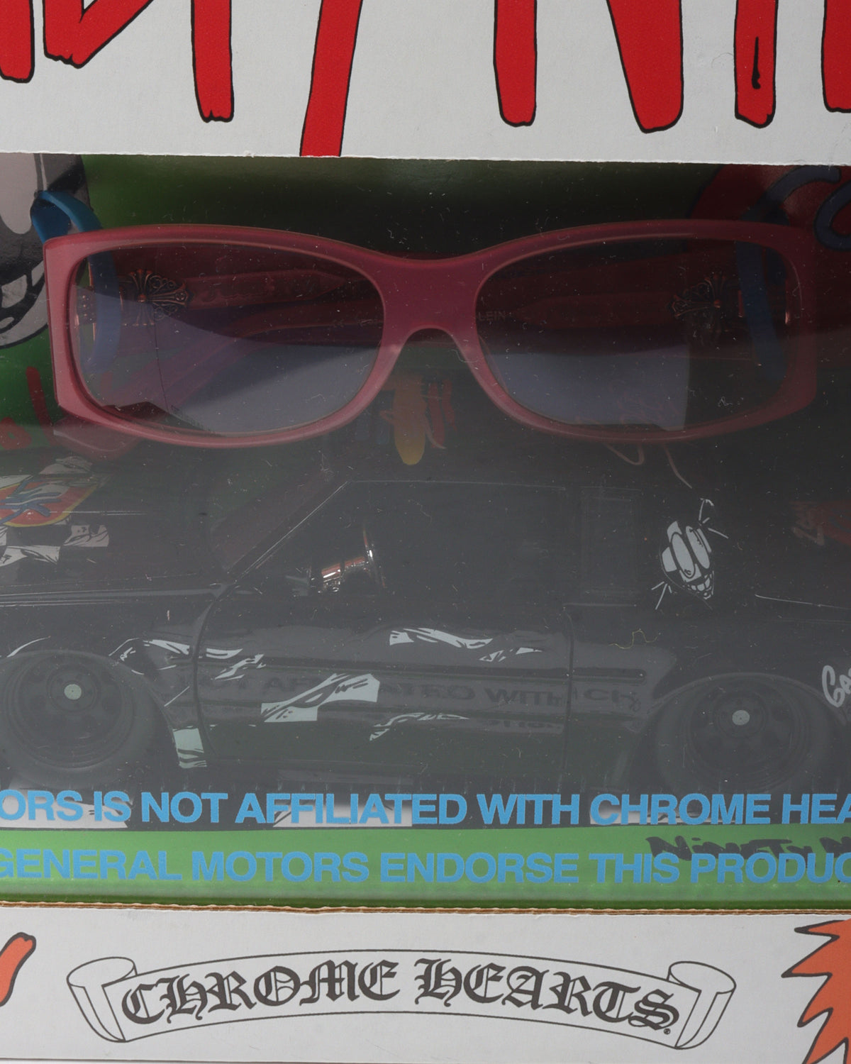 Matty Boy Sex Records 99 Eyes "U LIE'N" Sunglasses & Toy Car