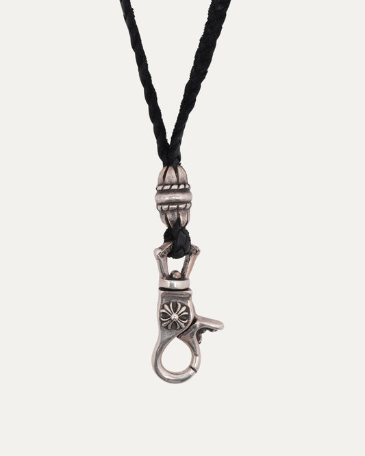 Lobster Clasp Leather Braid Lanyard
