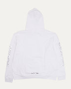 Metallic Print Vertical Logo Hoodie