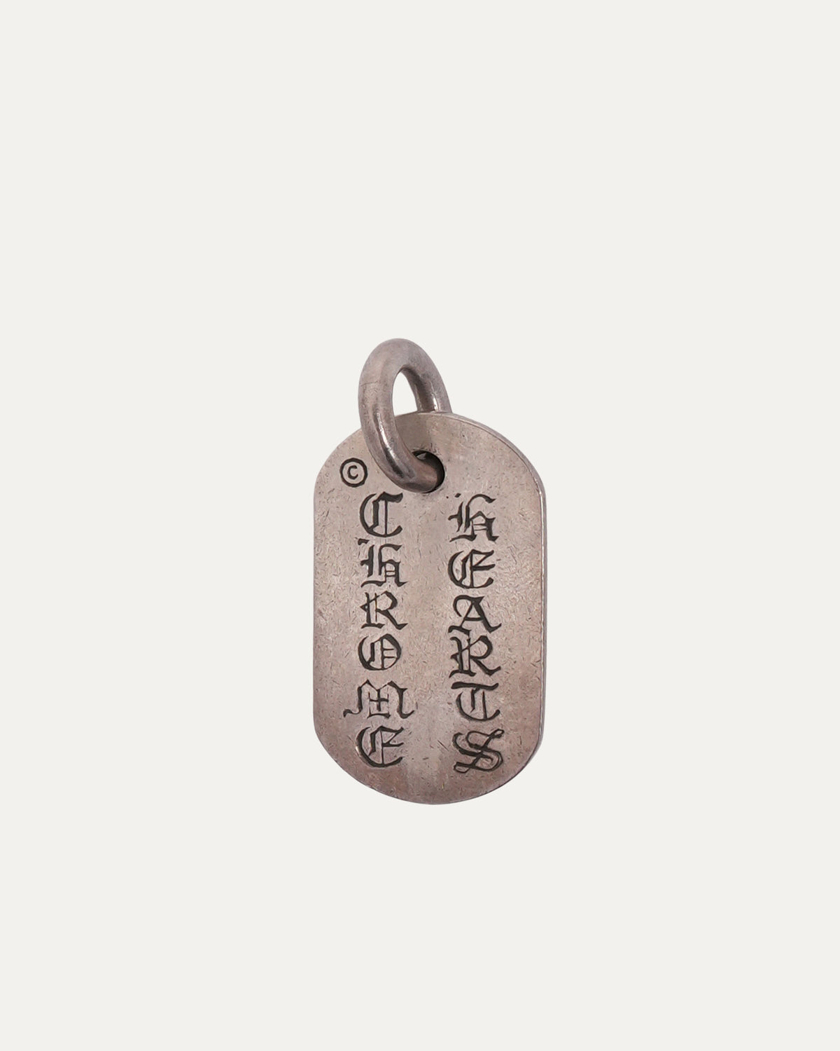Floral Cross Dog Tag Pendant