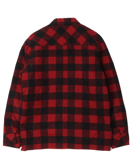 Collection Two Quilted Zipper Flannel Shirt