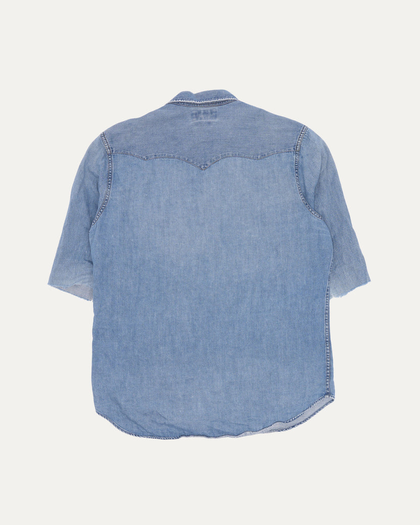 Short Sleeve Western Chambray Shirt