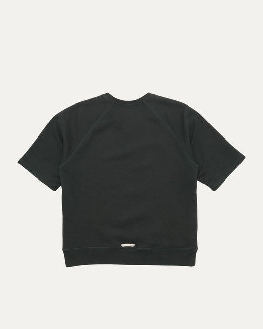 Embroidered Short Sleeve Crewneck Sweatshirt
