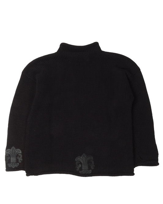 Roll Neck Fleur Patch Gandhi Sweater