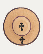 Cross Patch Straw Hat