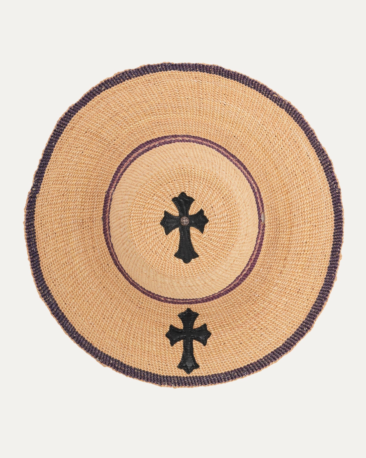 Cross Patch Straw Hat