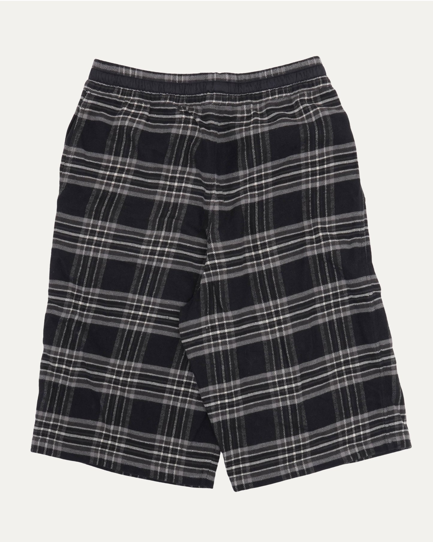 After School Cross Patch Flannel Shorts