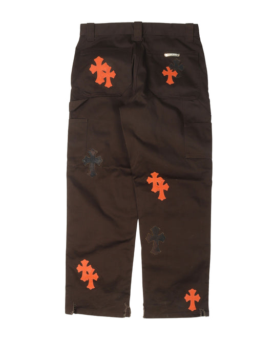 Double Knee Cross Patch Carpenter Pants