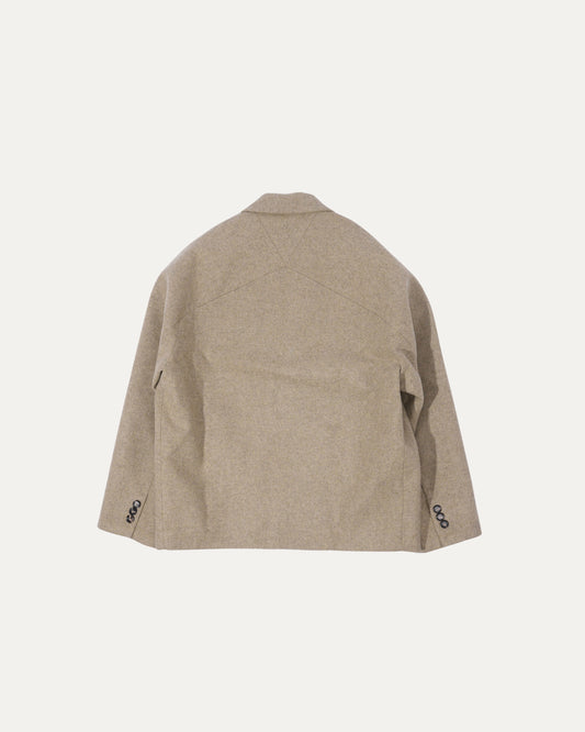 Double-Breasted Wool-Blend Blazer