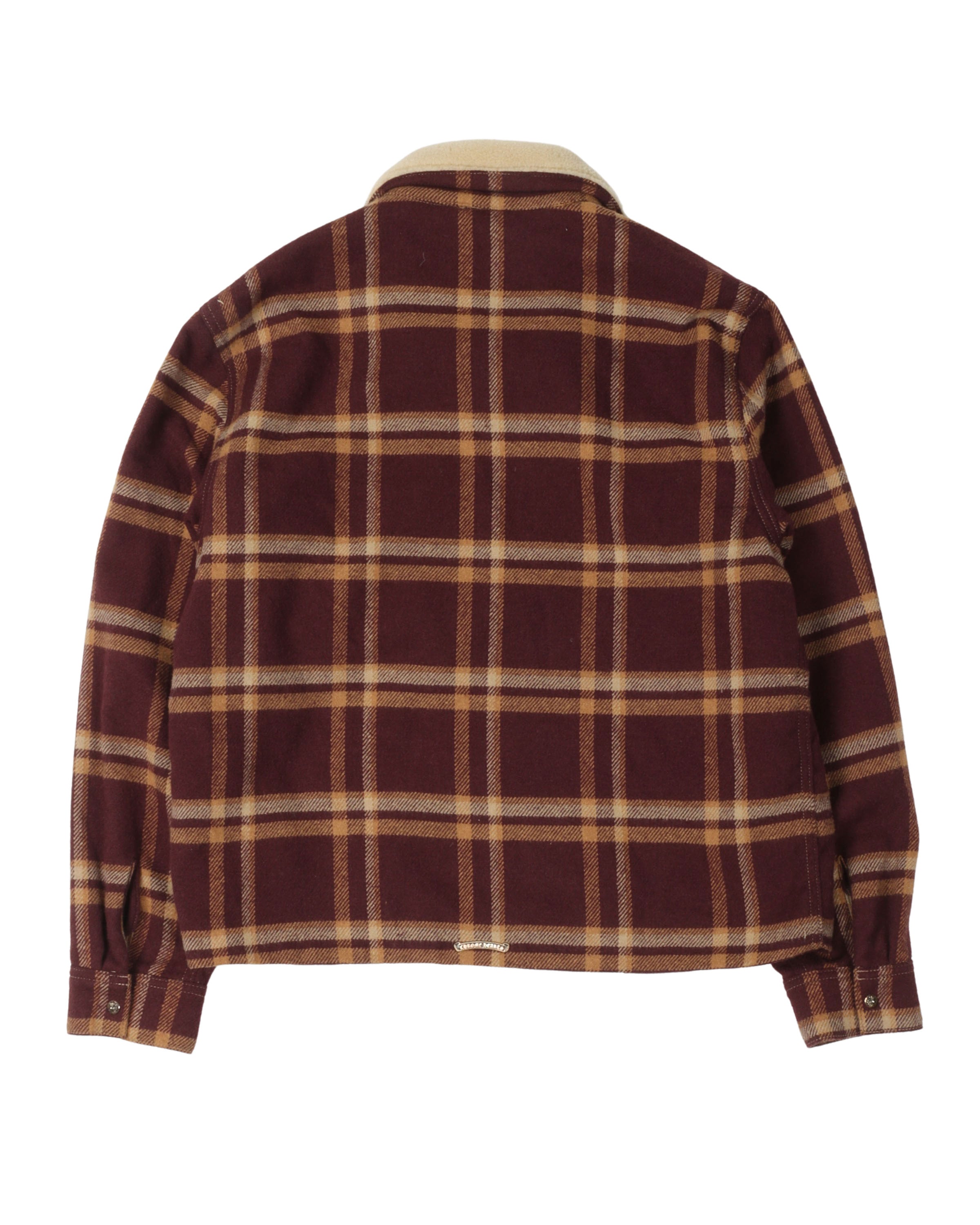 Plaid Boa Jacket