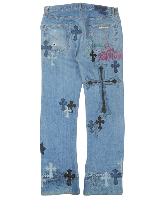 Matty Boy Denim Cross Patch Jeans