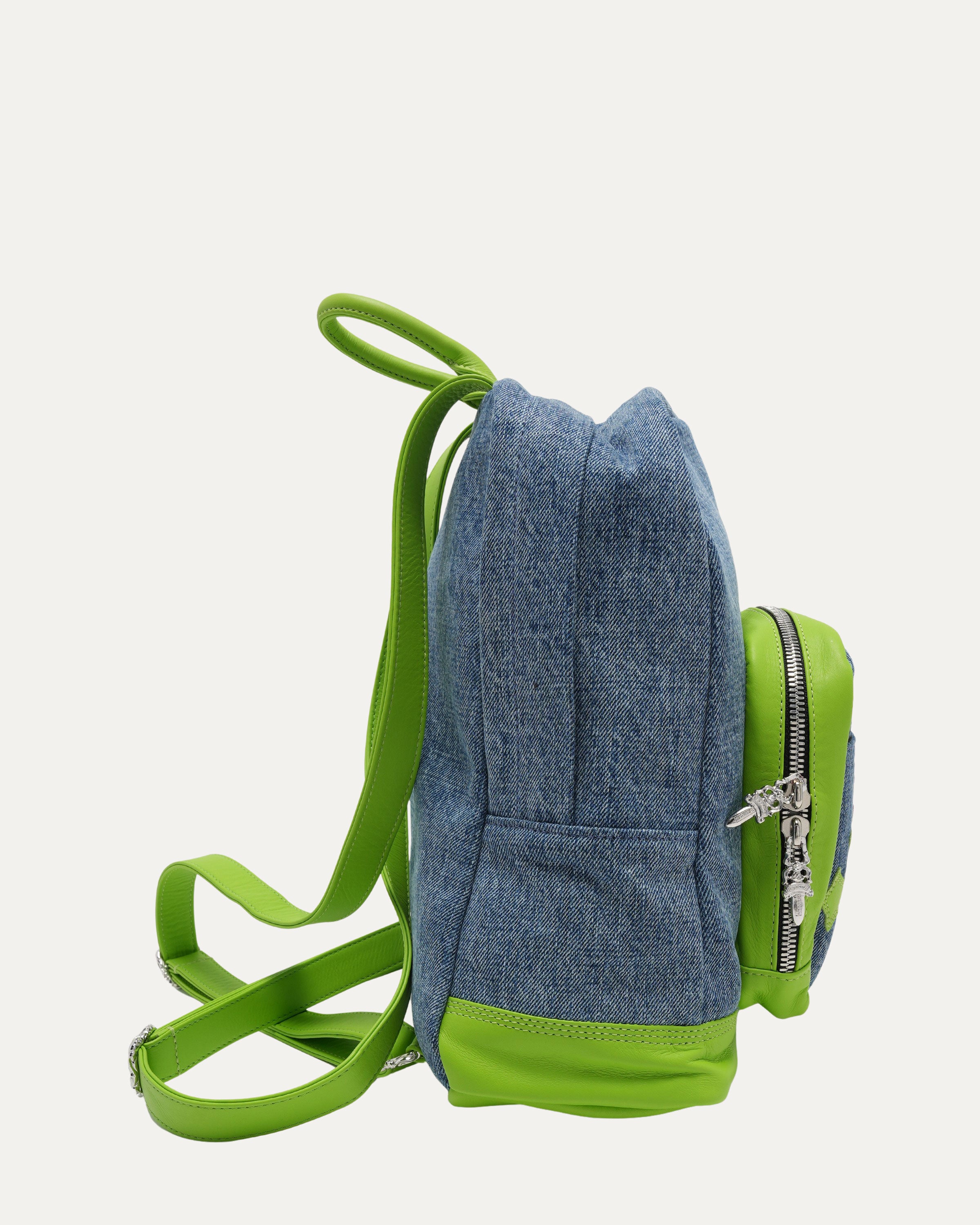 Denim Cross Patch Seventh Grade Backpack