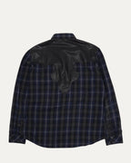 Leather Accent Fleur Yoke Flannel Shirt