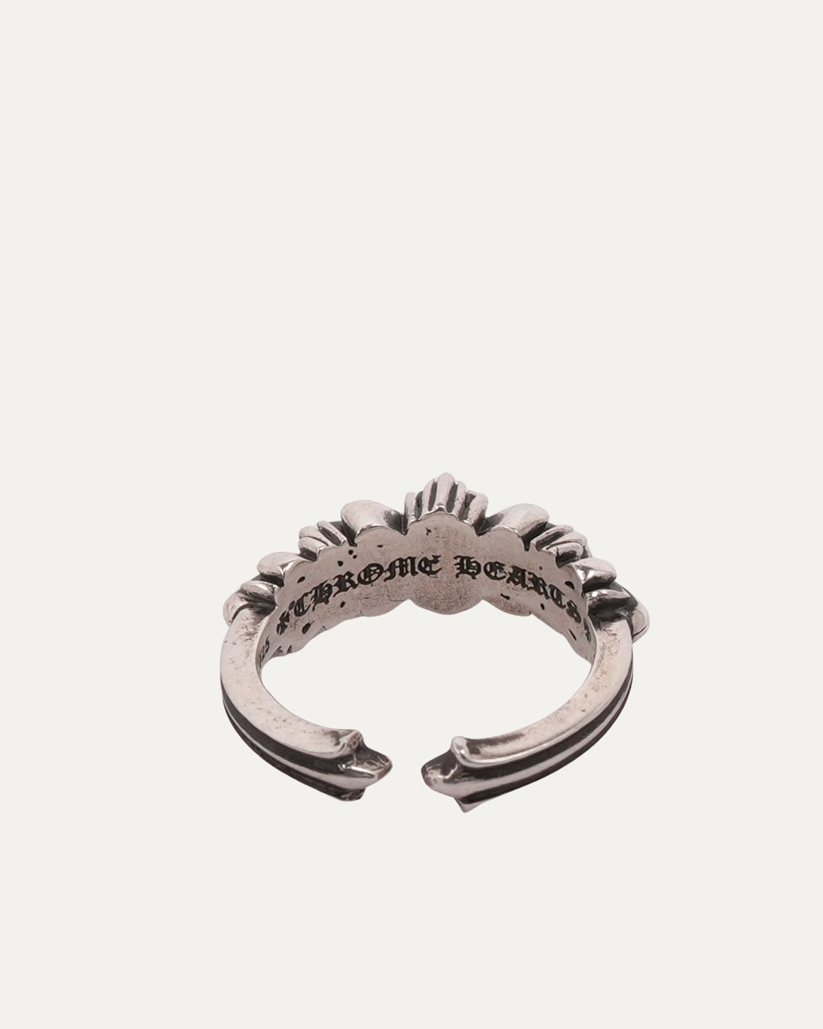 Mini Double Floral Cross Ring